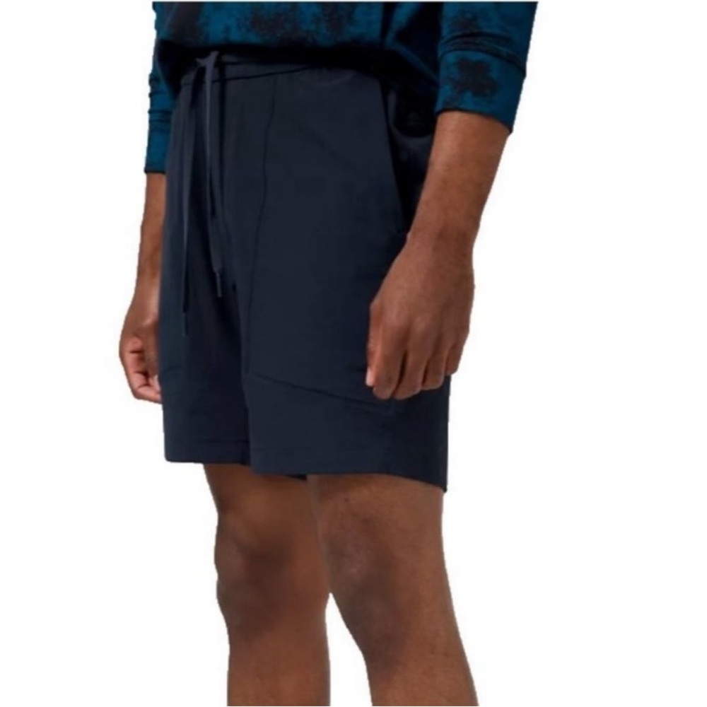 Lululemon S Shorts Bowline 8” Ripstop Casual 0268 Everyday mens Navy Blue small